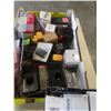 Image 4 : TRAY OF MILWAKEE BATTERY, BOSCH BATTERY, PRINTER INK, LABEL ROLLS AND MORE