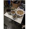 Image 1 : LOT OF 5 CERAMIC PLANTERS