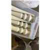 Image 8 : BAG OF CHAIR COVERS WITH BAG OF CHAIR CUSHION AND TOTE OF TABLE LEGS