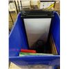 Image 2 : BIN OF MULTI PICTURE FRAMES, RECORDS, TRIPOD MECCANO SET AND MORE