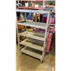 Image 3 : METAL ROLLING COMMERCIAL 5 TIER CART - 61 INCHS TALL, 18 INCHES DEEP, 36 INCHES WIDE