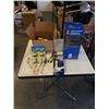 Image 1 : BOX OF NEW PAINTBRUSHES, LOCKS, FLASHLIGHT AND SPRAYER