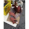 Image 2 : COIL OF METAL BANDING AND CRATE OF SANDING BELTS