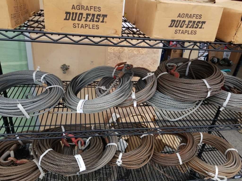 6 COILS OF AIRCRAFT CABLE