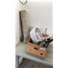 Image 1 : BOX OF 330LBS SCALE, KITCHENAID POTS, CONAIR FOOT BATH AND MORE