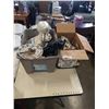 Image 1 : TOTE OF SILVER PLATE, ESTATE GOODS, COLLECTIBLES