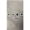 Image 1 : 4 - 1920 10 CENT COINS (.800 SILVER), 5 CENT (.925 SILVER) ; 1920 1 CENT 2 TYPES