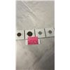 Image 2 : 4 - 1920 10 CENT COINS (.800 SILVER), 5 CENT (.925 SILVER) ; 1920 1 CENT 2 TYPES