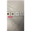 Image 2 : 4- 1963 CANADIAN COINS 25 CENT AND 10 CENT .800 SILVER PLUS 5 CENT AND 1 CENT