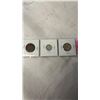 Image 2 : 3- 1919 CANADIAN COINS 25 CENT AND 10 CENT .925 SILVER PLUS 1919 LARGE CENT