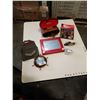 Image 1 : LOT OF COLLECTIBLES, BINOCULARS, THE MONKEES COMIC #3, ETCH A SKETCH, RCAF BADGE,