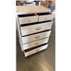 Image 2 : WHITE 6 DRAWER CHEST OF DRAWERS