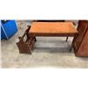 Image 2 : 3 DRAWER NIGHTSTAND, BENCH AND MAGAZINE RACK