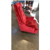 Image 2 : RED UPHOLSTERED ARMCHAIR