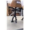 Image 8 : 2 CAST IRON BASE METAL SHADE TABLE LAMPS