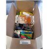 Image 1 : BOX OF NEW STAIONARY, PENCILS, HIGHLIGHTERS, COLORED PENCILS AND MORE