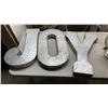 Image 2 : METAL ELECTRIC FAN WORKING WITH METAL 'JOY' LETTERS 20.5"