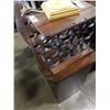 Image 2 : METAL WINE RACK AND HAND PAINTED MID CENTURY LAMP