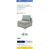Image 2 : AS NEW BILLIE SECTION ARMLESS SOFA SECTION RETAIL $699