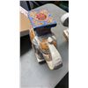 Image 8 : PAIR OF PORCELAIN ELEPHANT STAUTES WITH WINE MAKING SUPPLIES, PORCELAIN BASKET AND GLASS BOWLS
