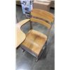 Image 2 : 2 VINTAGE SCHOOL WRITING DESKS