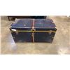 Image 1 : BLUE METAL SHIPPING TRUNK