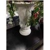 Image 4 : PAIR OF CERAMIC PLANTERS 18" TALL WITH ARTIFICIAL FLOWERS