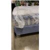Image 2 : QUEENSIZE BOX SPRING AND ORGANIC COTTON PILLOWTOP MATTRESS WITH ROLLER FRAME