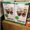 Image 2 : LOT OF COCONUT CUPS WOOD CHIPS AND NEW BEEKEEPER SUIT
