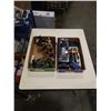 Image 1 : 2 TRAYS AVENGERS AND STAR WARS FIGURES WITH MODEL TRAIN CARS