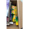 Image 2 : BOX OF NEW 80 PAGE NOTE PADS, CRAYONS AND RULED INDEX CARDS
