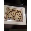 Image 3 : FRAMED KAPA PAINTING BY JOEL P HEINZ SR. WITH INFO ON BACK SAID TO BE WORTH $1300