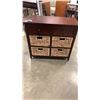 Image 1 : 2 DRAWER STORAGE UNIT WITH 4 RATTAN CUBICLE DRAWERS