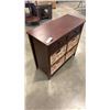 Image 2 : 2 DRAWER STORAGE UNIT WITH 4 RATTAN CUBICLE DRAWERS