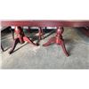 Image 8 : CHERRY FINISH DINING TABLE WITH LEAF AND 6 CHAIRS