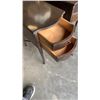 Image 3 : PAIR OF VINTAGE GLASSTOP SIDE TABLES
