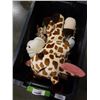 Image 2 : TOTE OF STUFFED ANIMALS AND TOYS, SOME NEW
