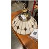 Image 1 : LEADED GLASS HANGING LIGHT
