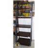 Image 1 : WOOD SHELVING UNIT APPROX 72" TALL
