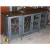 Image 1 : WOOD WITH GLASS DOORS BUFFET CABINET