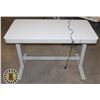 Image 1 : TEMPERED GLASS TOP ADJUSTABLE HEIGHT TABLE