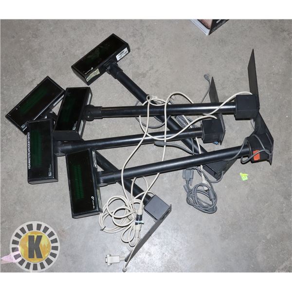 LOT OF 6 REGISTER DISPLAYS