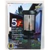 Image 1 : PACK OF 5 SOLAR LED PATHWAY LIGHTS VINTAGE STYLE