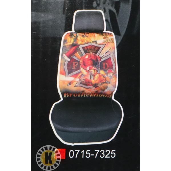 NU TRENDZ FIRE FIGHTER THEME SEAT COVER