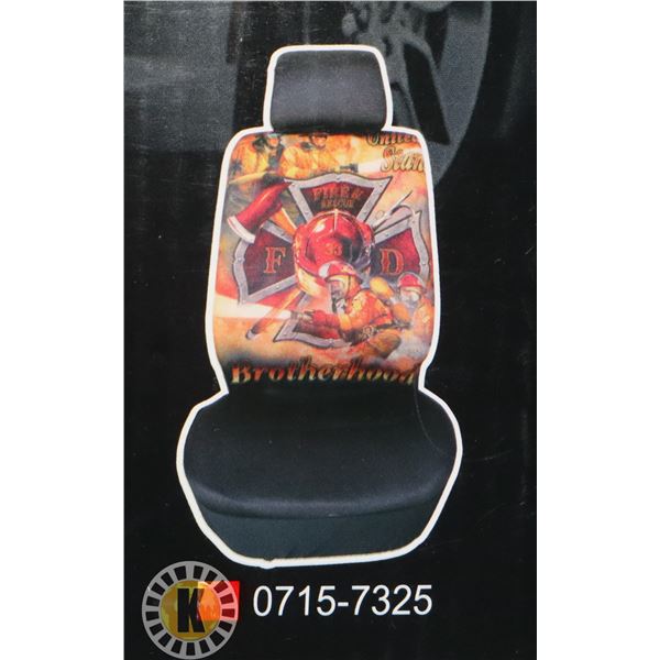 NU TRENDZ FIRE FIGHTER THEME SEAT COVER