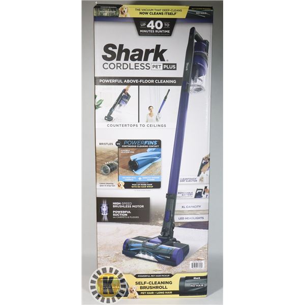 SHARK CORDLESS VACUUM PET PLUS