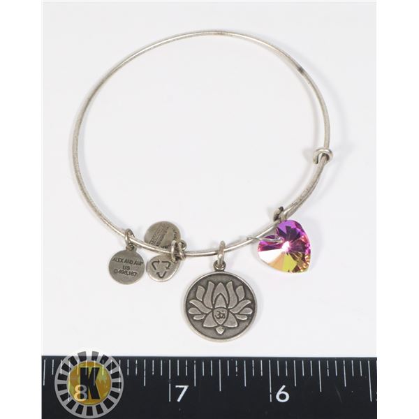 ALEX AND ANI  US D498,167 HEART CHARM BRACELET