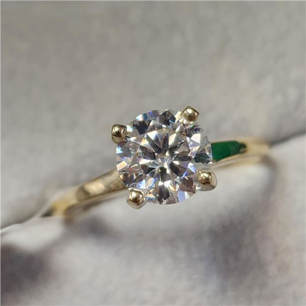 10K YELLOW GOLD MOISSANITE(1.8CT) RING