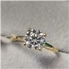 Image 2 : 10K YELLOW GOLD MOISSANITE(1.8CT) RING