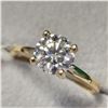 Image 3 : 10K YELLOW GOLD MOISSANITE(1.8CT) RING